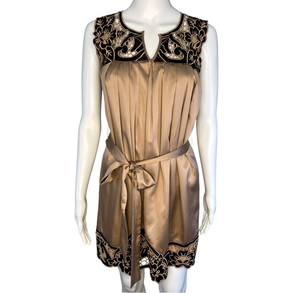 Y2K Aryn K Floral Satin Dress S - Picture 1 of 8